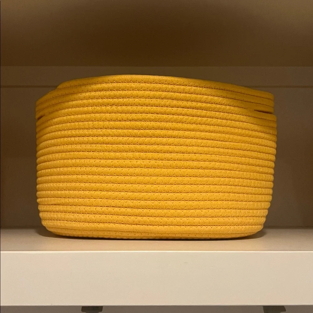 CubesLand set of 3 Yellow Baskets/Bins